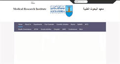 Desktop Screenshot of mri.alexu.edu.eg